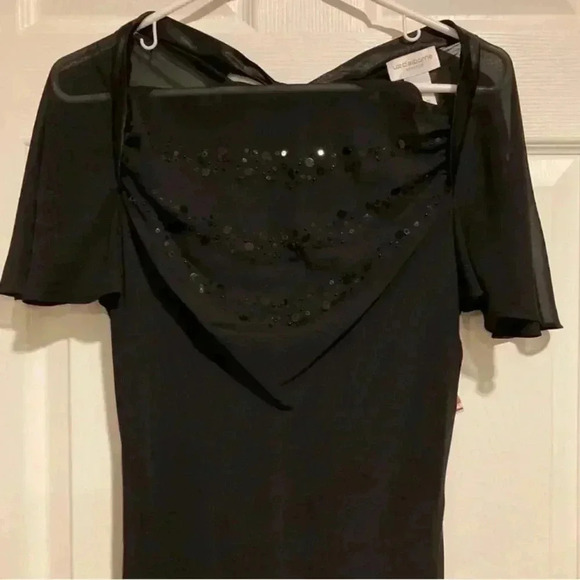 Liz Claiborne Women’s Formal Dress Black Sequins Size 8 - Picture 5 of 7